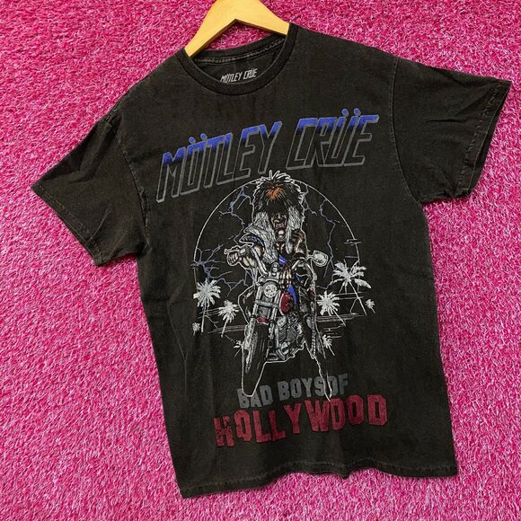 Mötley Crüe Bad Boys of Hollywood Glam Metal T-Shirt S/M - Picture 3 of 4